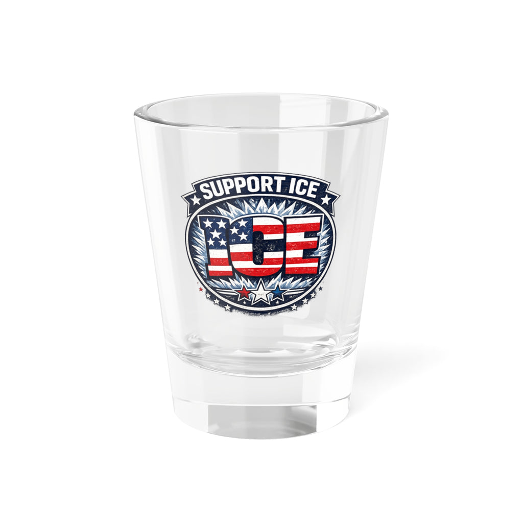 Support ICE Shot Glass — Patriotic 1.5oz Shooter Glass