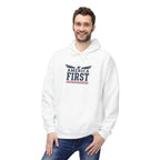 America First Hoodie — Patriotic Flag Eagle Graphic Pullover
