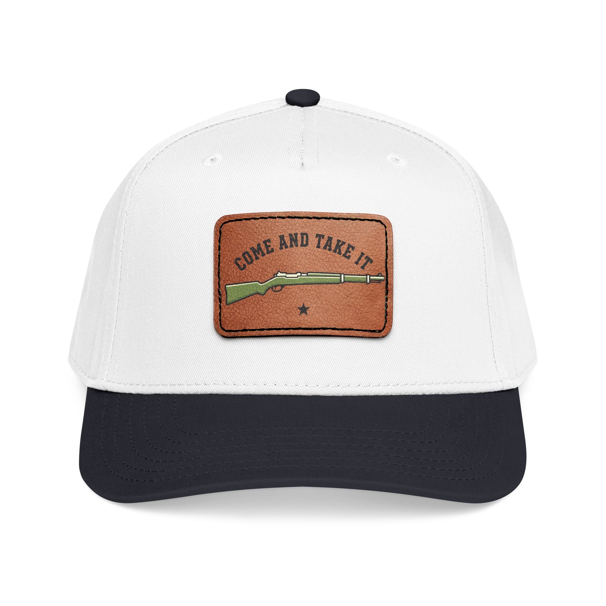 Come And Take It Leather Patch Cap