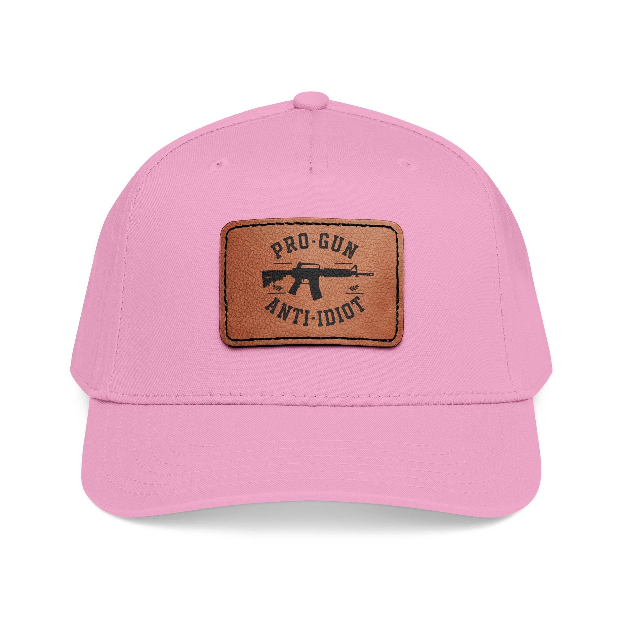 Pro-Gun Anti-Idiot Leather Patch Cap
