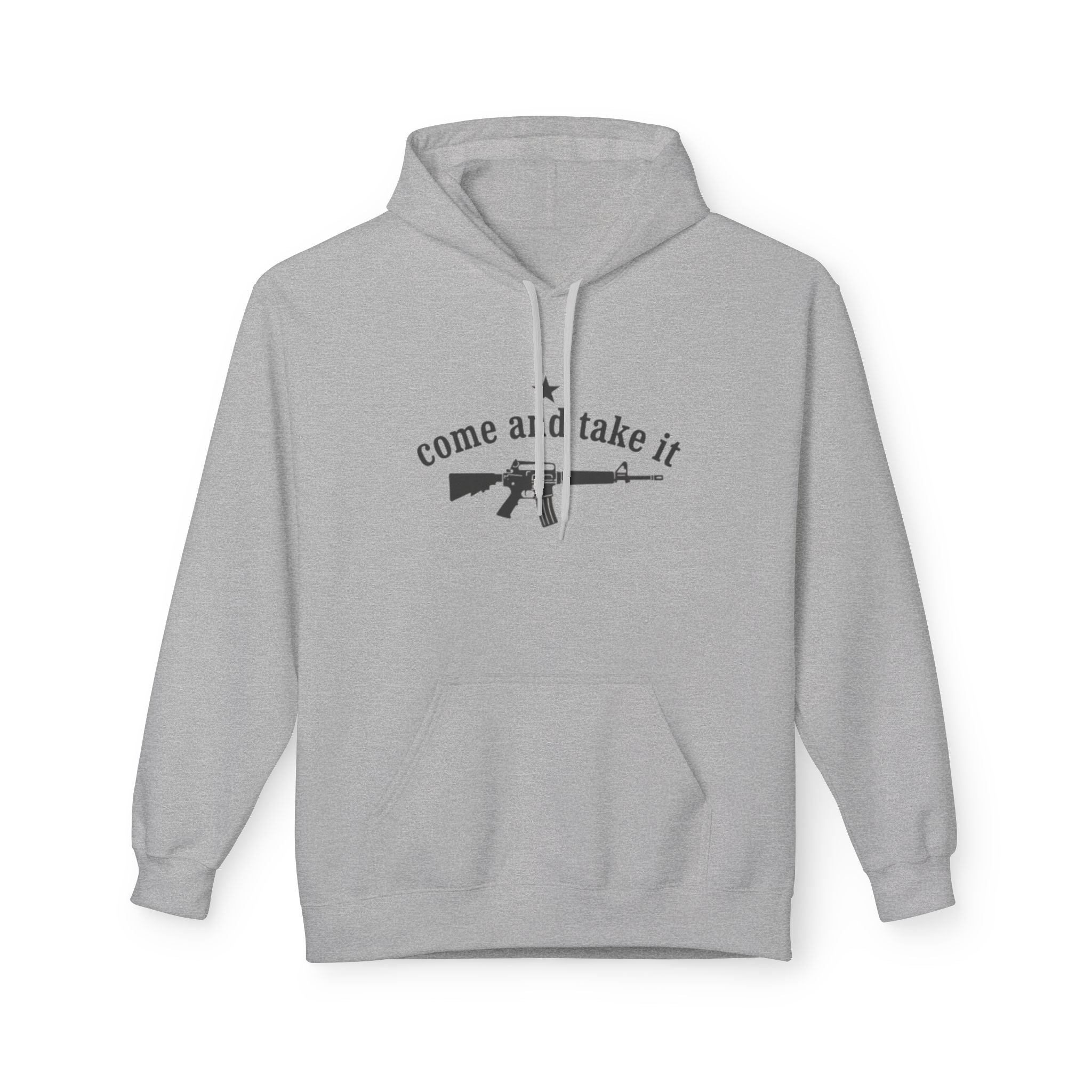 Patriotic "Come and Take It" Hoodie with American Flag - Pro-Second Amendment Pullover