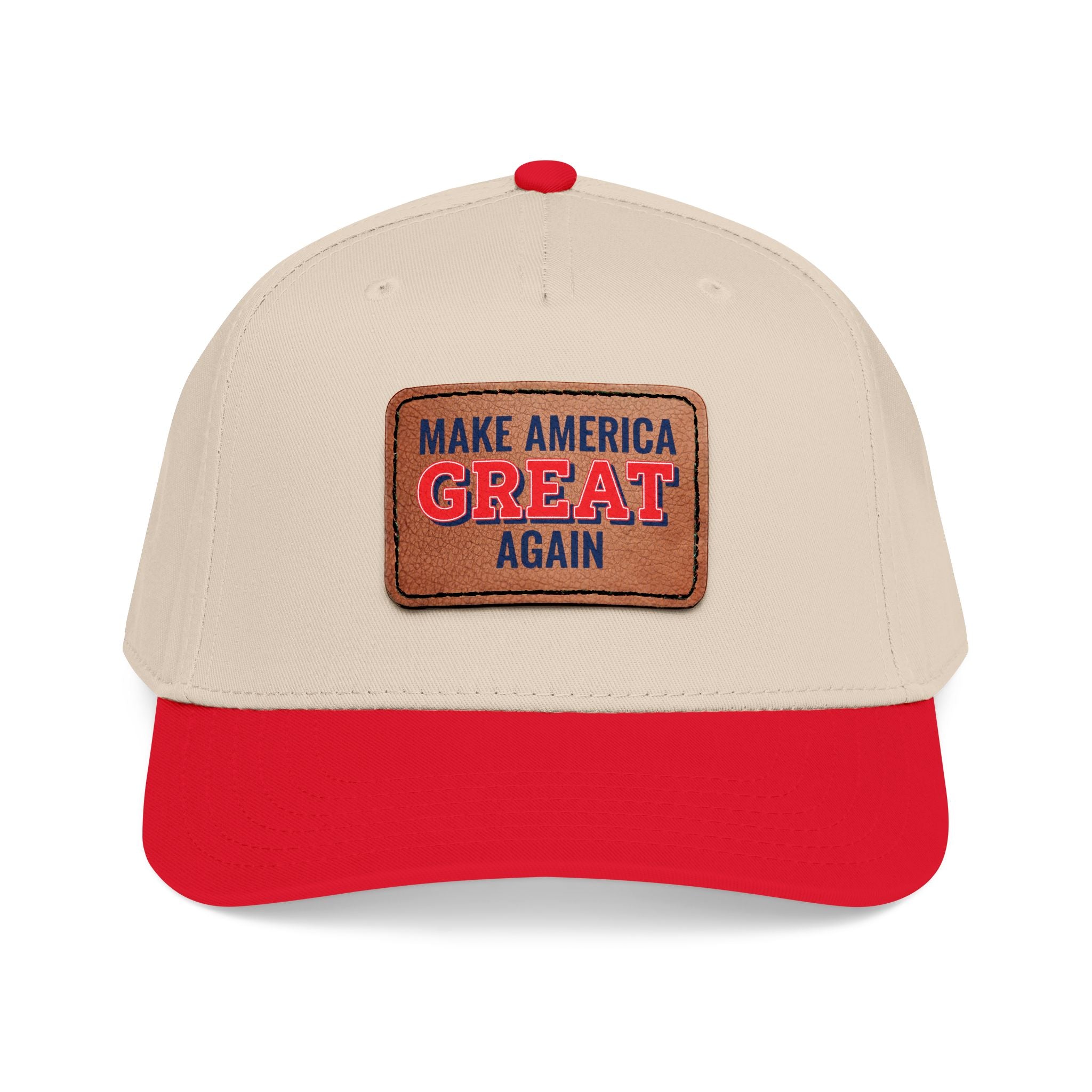 Make America Great Again Leather Patch Cap