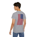 T-Shirt — "Trust God. Not Government." Patriotic American Flag Tee
