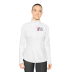 1776 Ladies Quarter-Zip Pullover — Women's Patriotic 4th of July Pullover