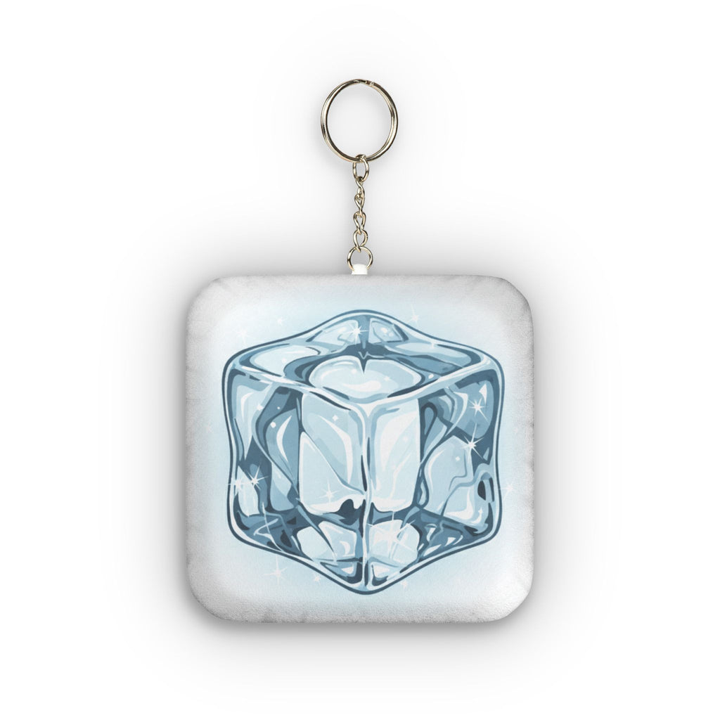 Ice Cube Mini Plush Keychain — Custom Shape Plush Keyring
