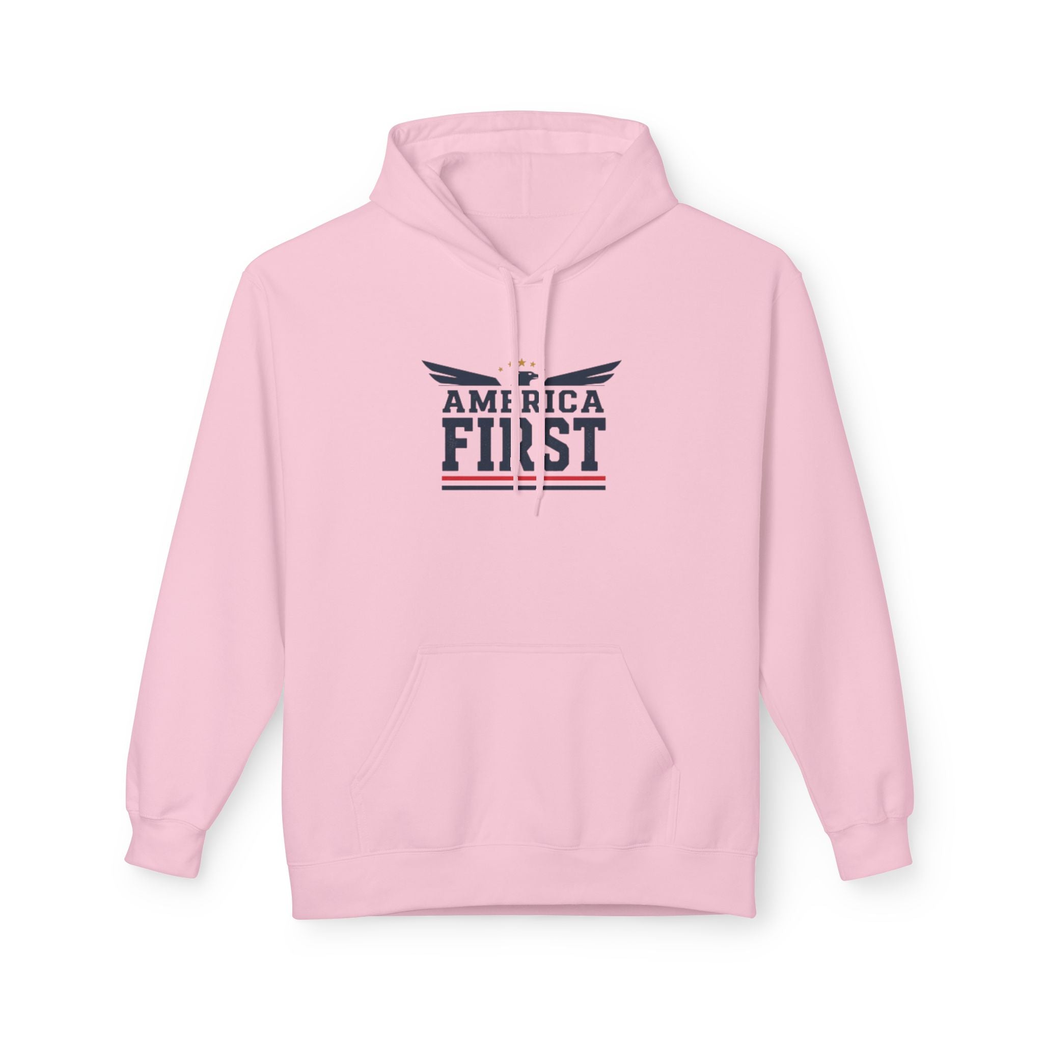 America First Hoodie — Patriotic Flag Eagle Graphic Pullover