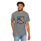 Come and Take It T-Shirt — American Flag Rifle Badge Tee