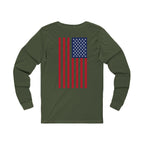 'Come and Take It' AR-15 Long Sleeve Tee — American Flag Back Print