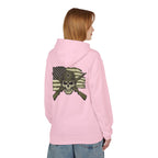 Skull & Cross Rifles American Flag Hoodie — Military Style Tactical Pullover