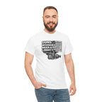 T-Shirt — "Guns, Whiskey, Beer & Liberty" Vintage Americana Design