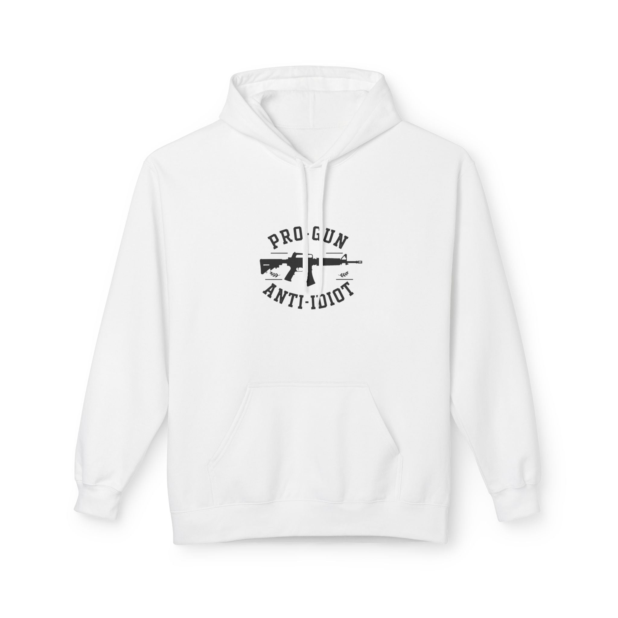 Pro Gun Anti-Idiot Hoodie — Rifle Graphic Pullover