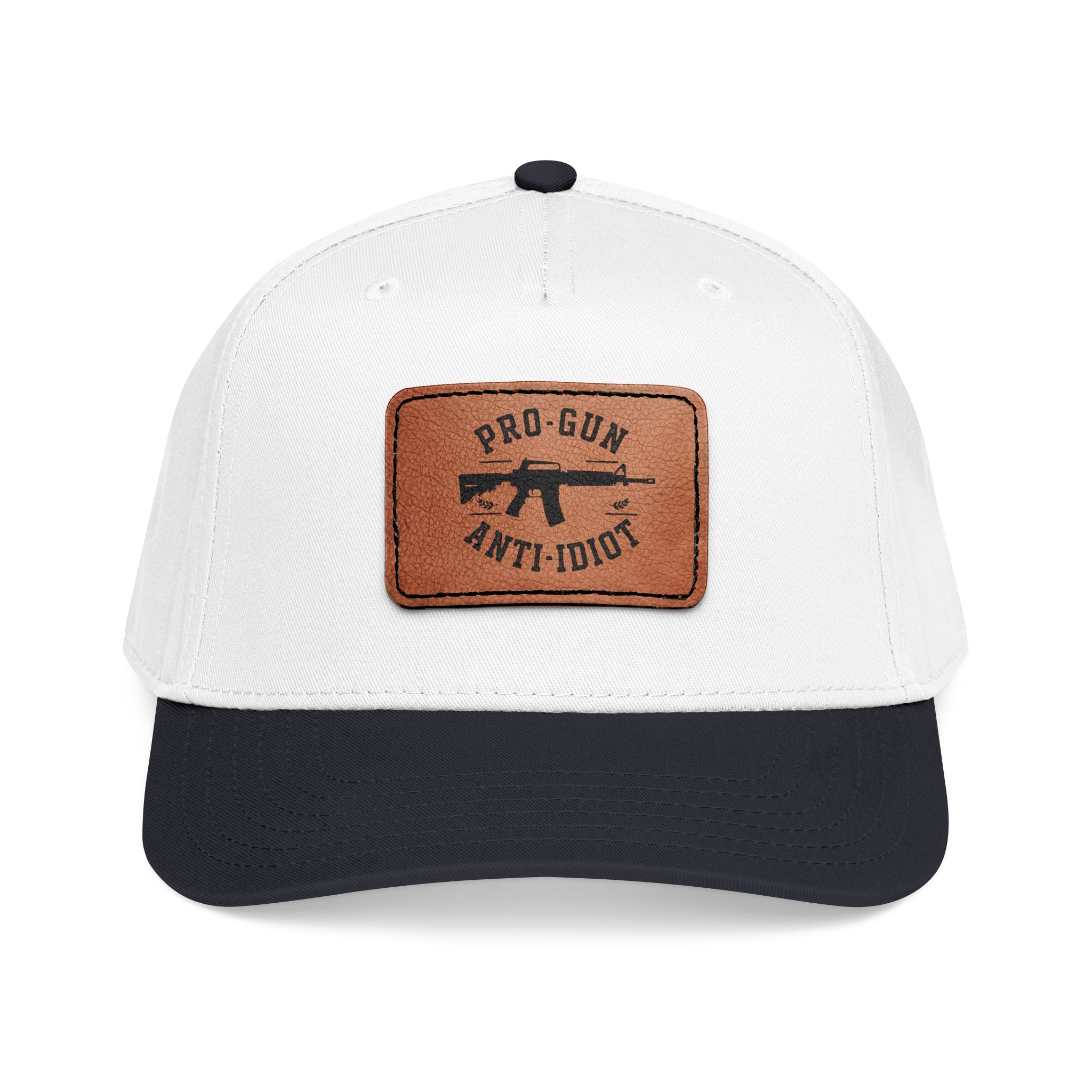 Pro-Gun Anti-Idiot Leather Patch Cap