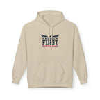 America First Hoodie — Patriotic Flag Eagle Graphic Pullover