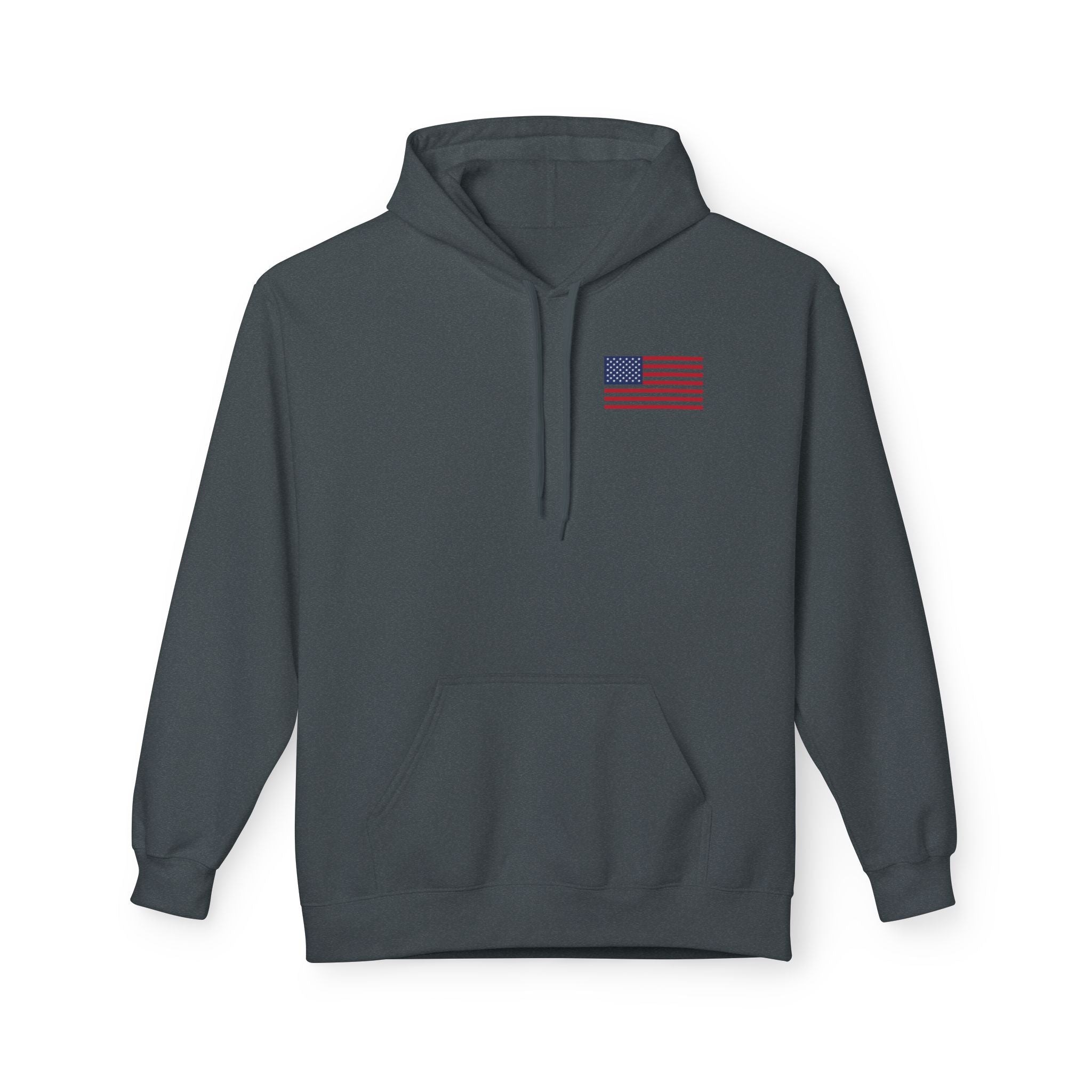Skull & Cross Rifles American Flag Hoodie — Military Style Tactical Pullover