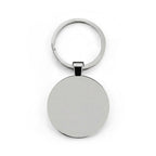 ICE Emblem Round Stainless Steel Keychain — Law Enforcement Badge Keyring