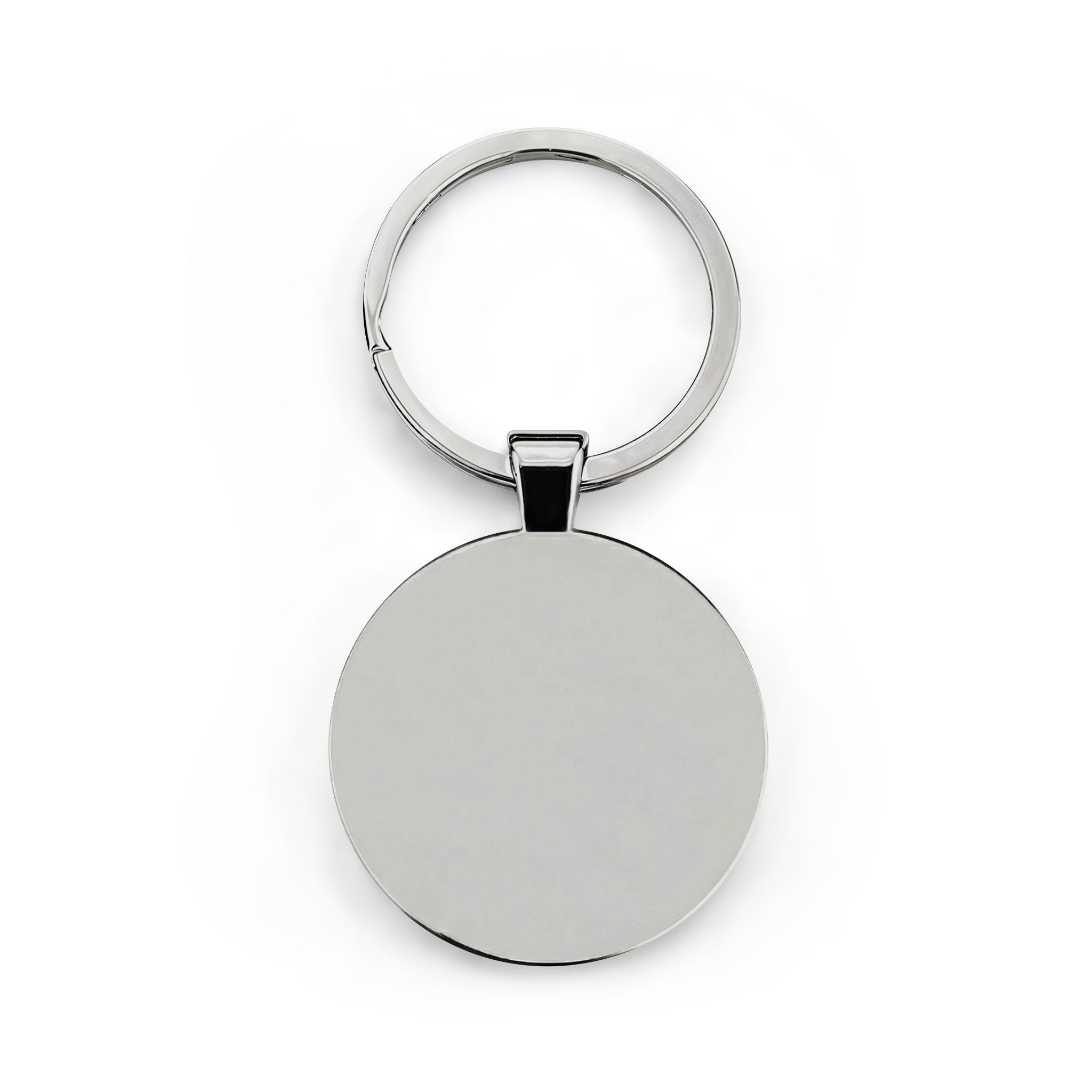 ICE Emblem Round Stainless Steel Keychain — Law Enforcement Badge Keyring
