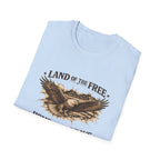 Patriotic Eagle T-Shirt — "Land of the Free, Home of the Brave"