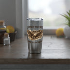 Patriotic Eagle 20oz Tumbler — "Land of the Free, Home of the Brave"