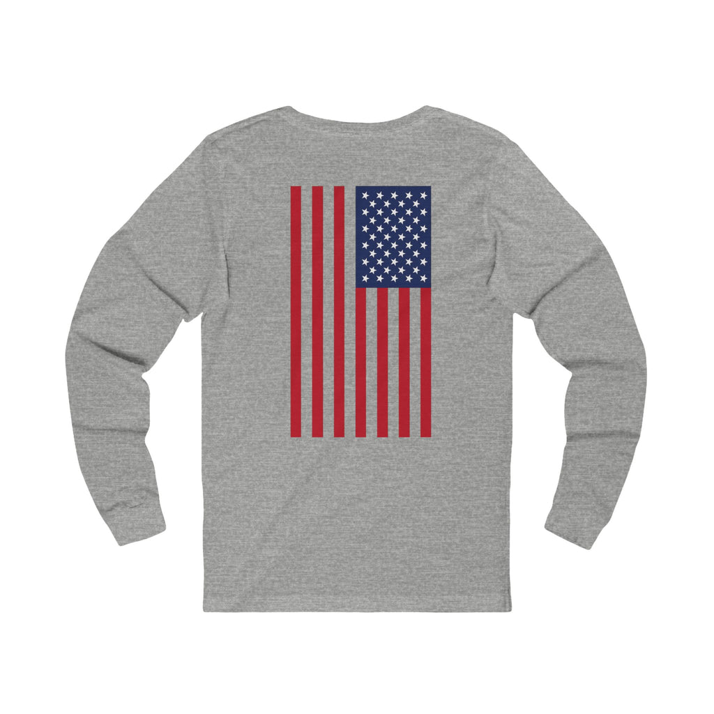 'Come and Take It' AR-15 Long Sleeve Tee — American Flag Back Print