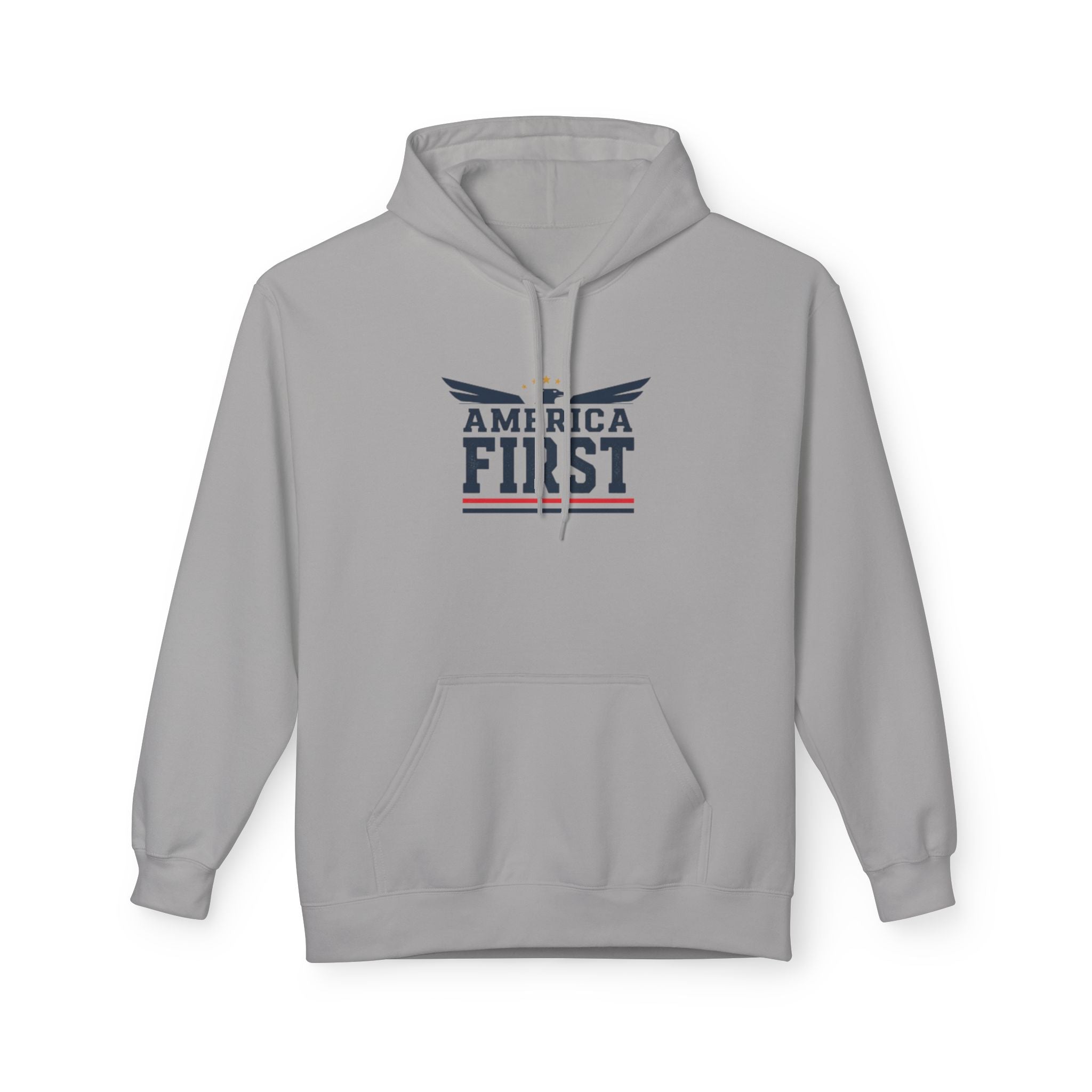 America First Hoodie — Patriotic Flag Eagle Graphic Pullover
