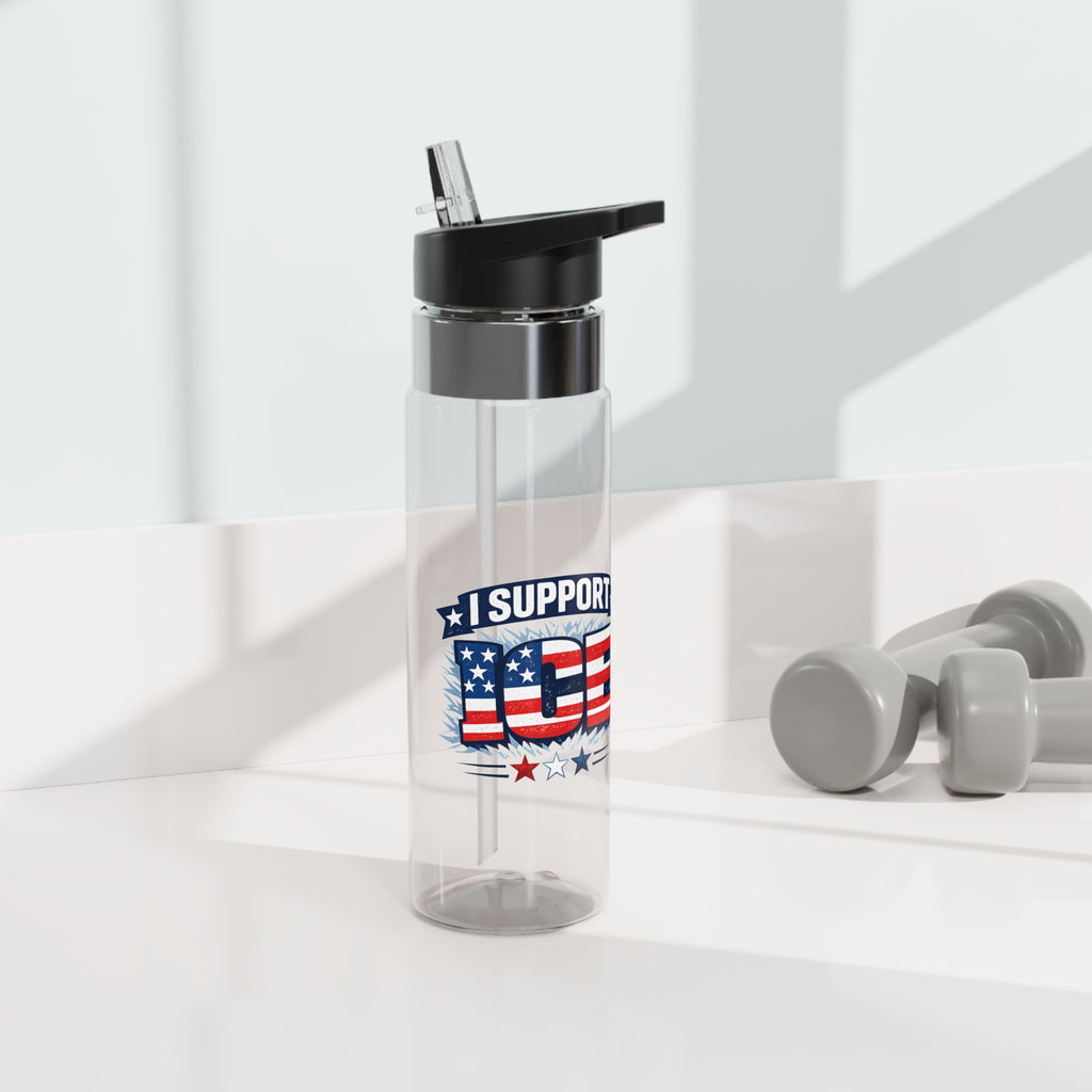 I Support ICE Patriotic 20oz Tritan Sport Bottle