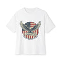 Support ICE + American Flag Oversized Boxy Tee