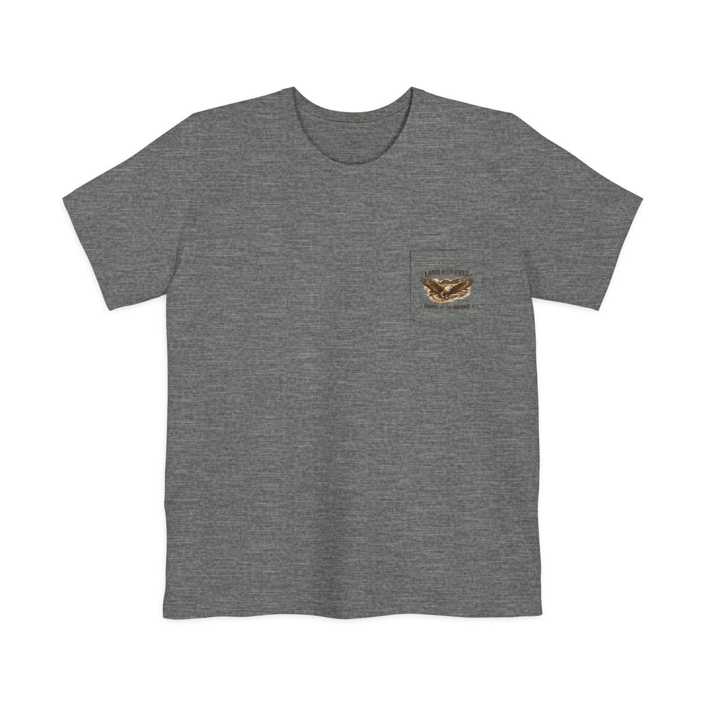 Pocket T-Shirt — 'Carpe Diem' Vintage Eagle Pocket Tee