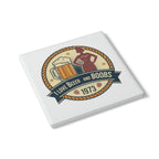 Vintage 'I Love Beer and Boobs 1973' Ceramic Coaster – Retro Bar & Man Cave Drink Mat