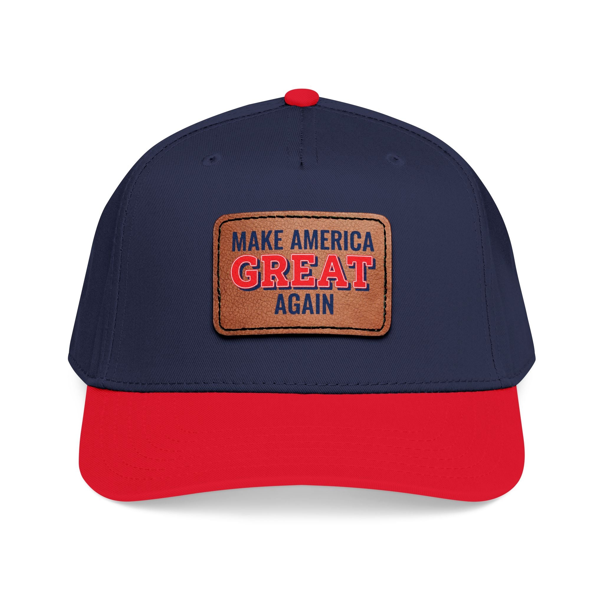 Make America Great Again Leather Patch Cap