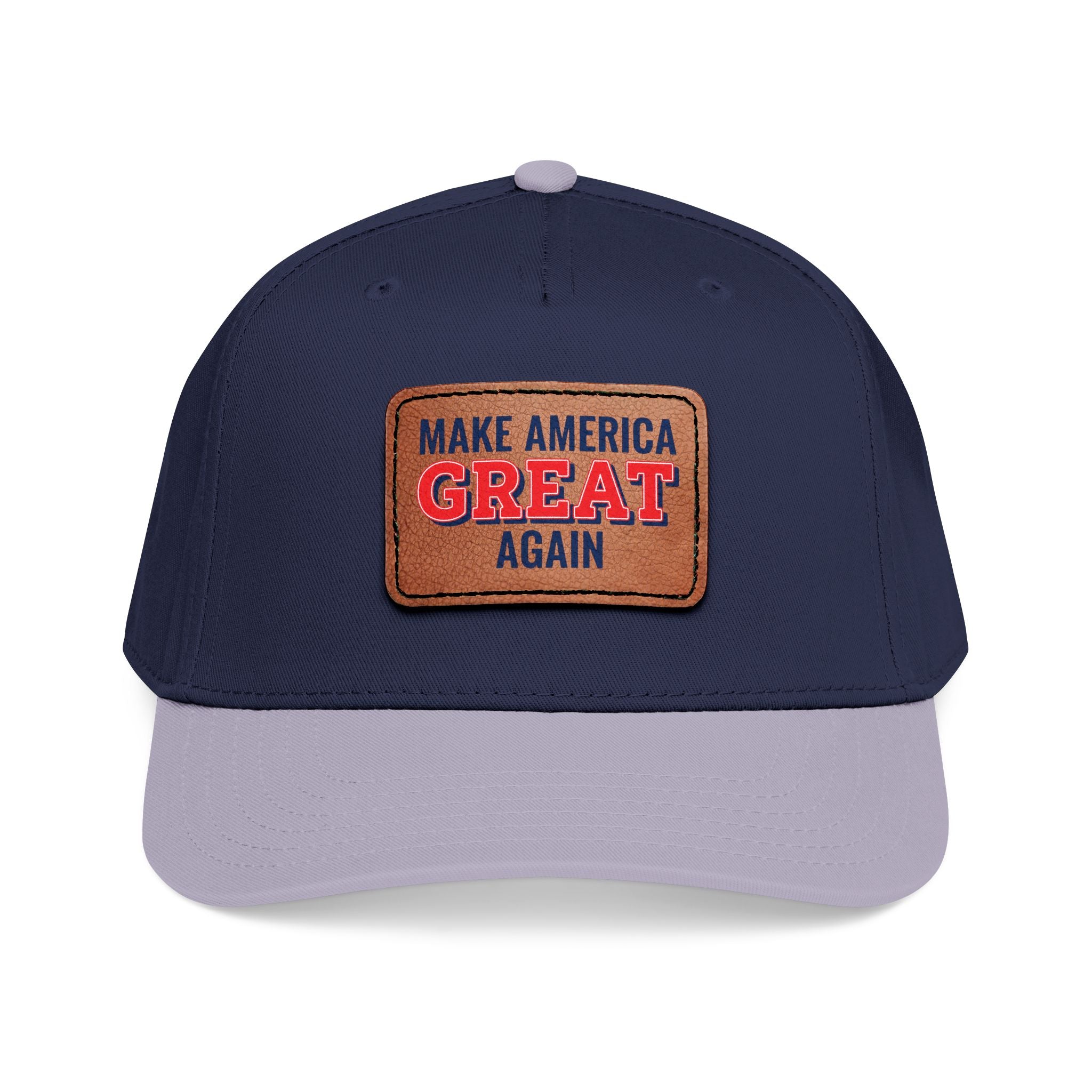 Make America Great Again Leather Patch Cap