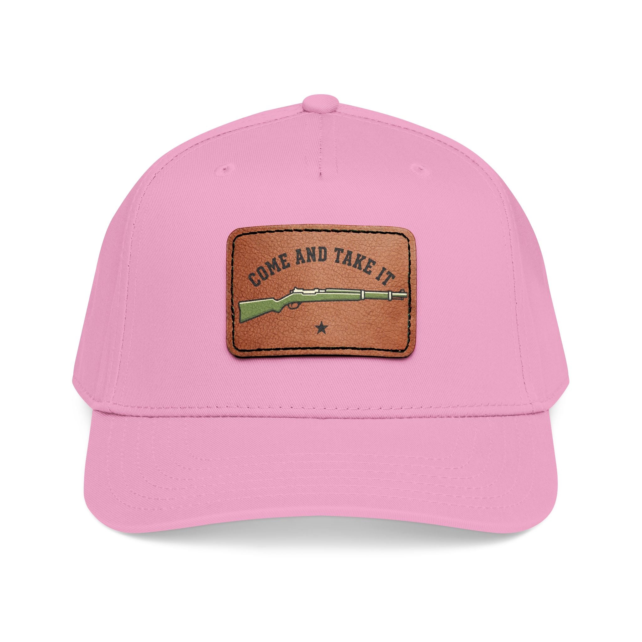 Come And Take It Leather Patch Cap
