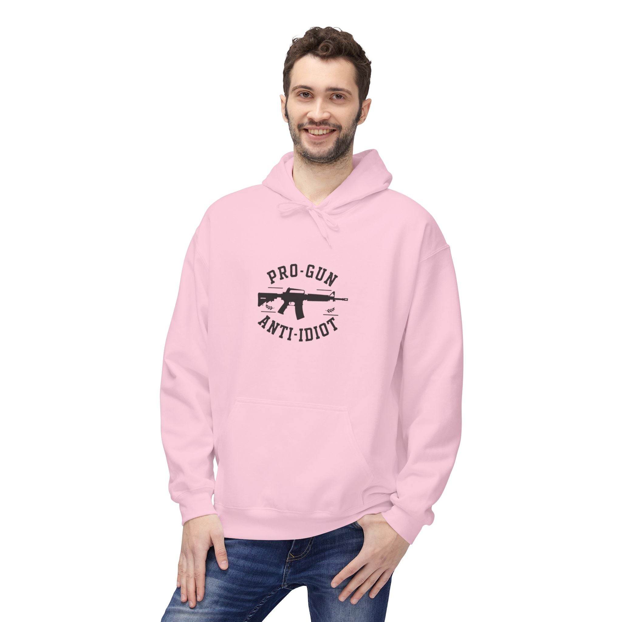 Pro Gun Anti-Idiot Hoodie — Rifle Graphic Pullover