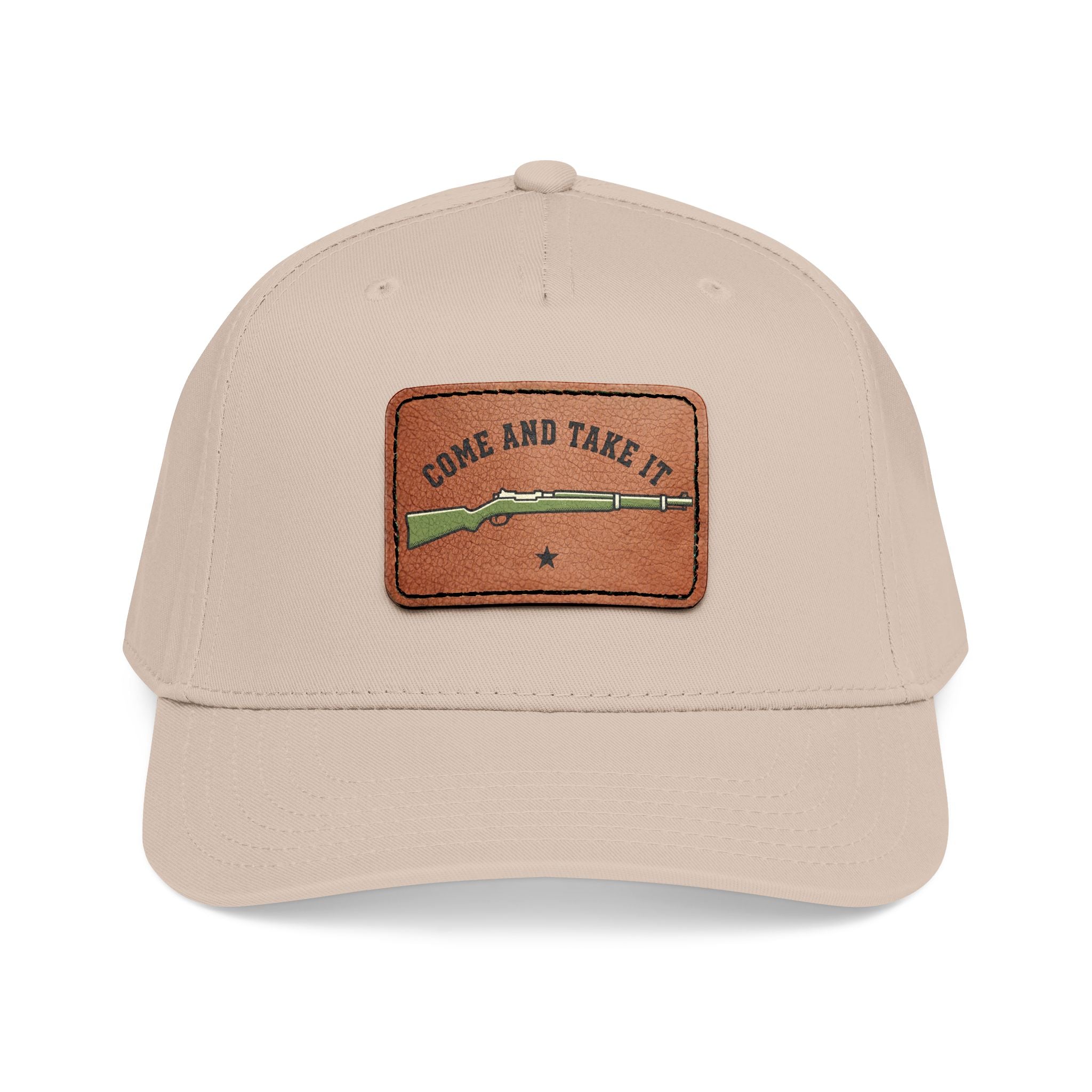 Come And Take It Leather Patch Cap