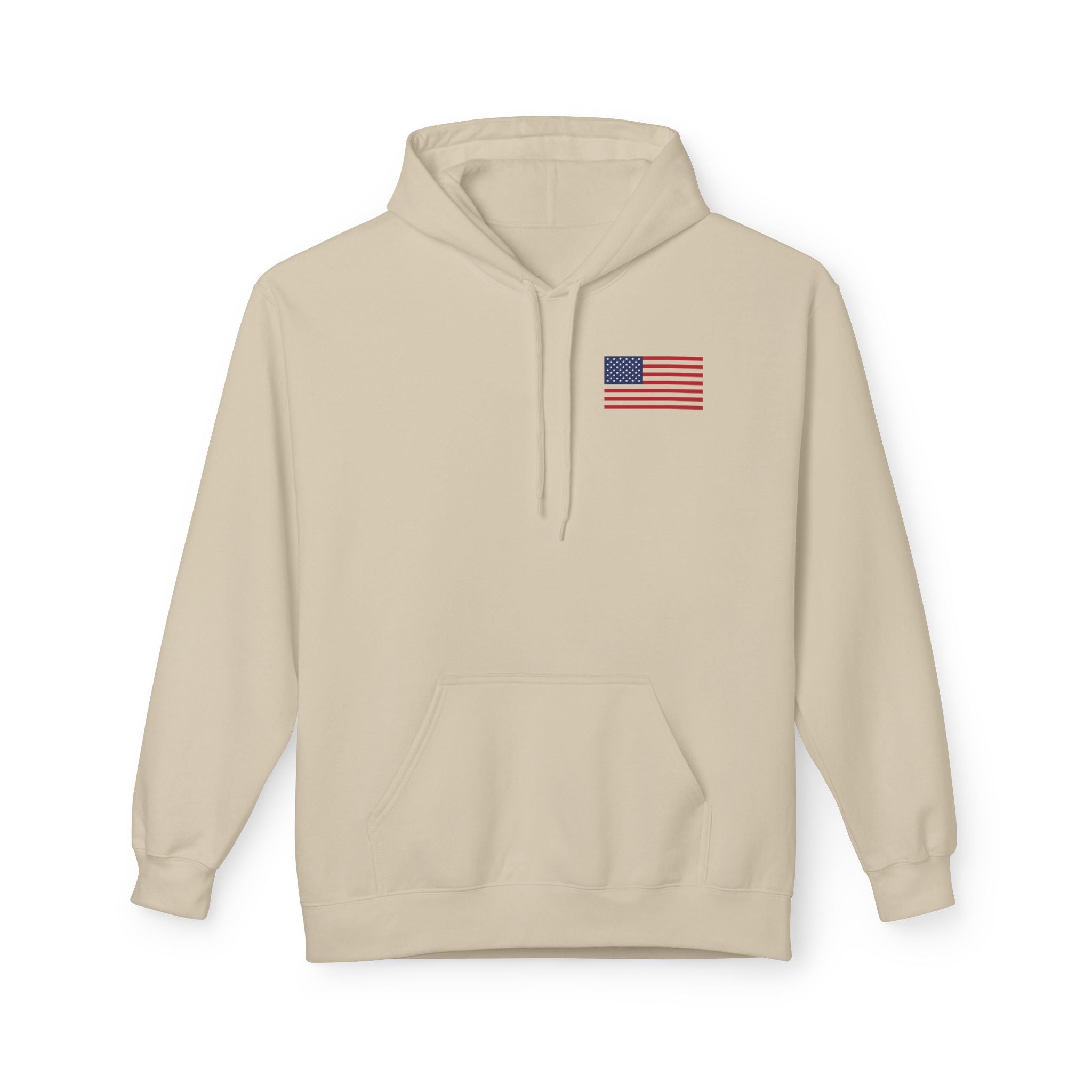 Skull & Cross Rifles American Flag Hoodie — Military Style Tactical Pullover