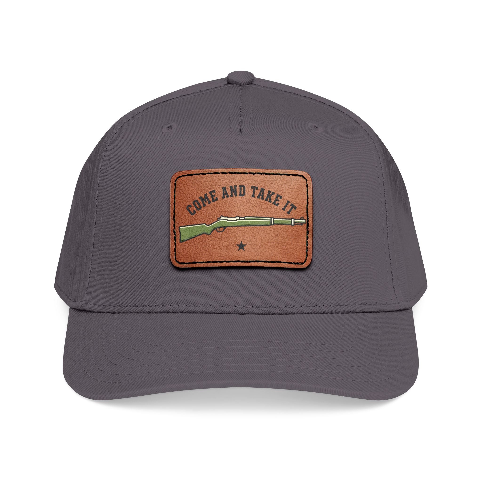 Come And Take It Leather Patch Cap
