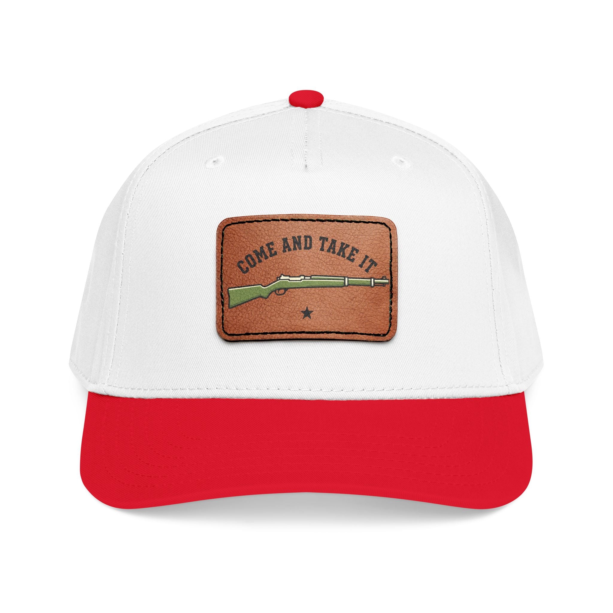 Come And Take It Leather Patch Cap
