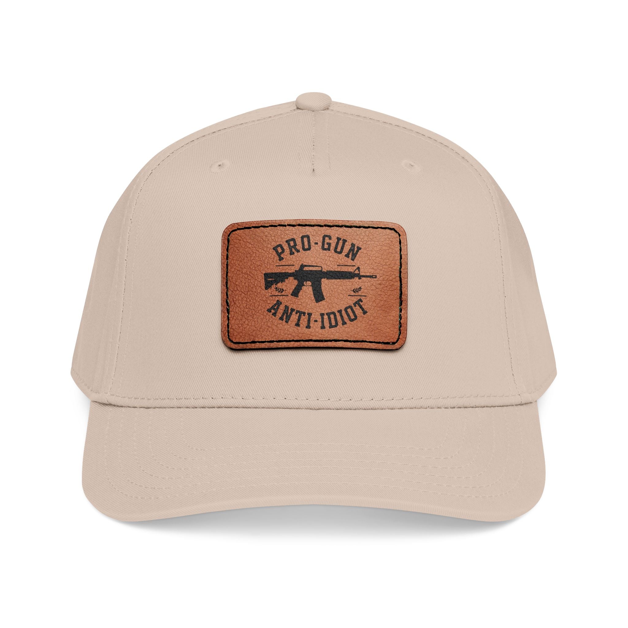 Pro-Gun Anti-Idiot Leather Patch Cap