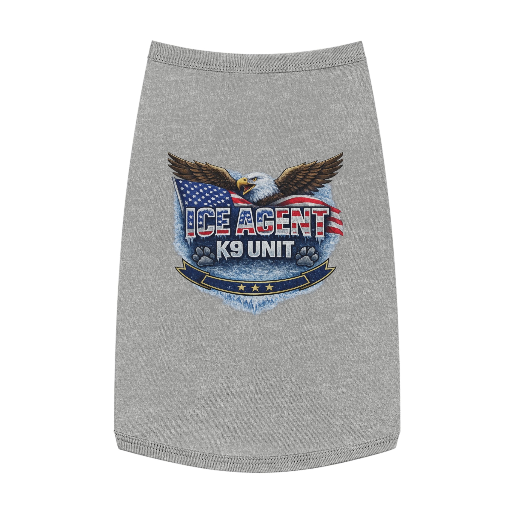 ICE AGENT K9 Unit Pet Tank Top — Patriotic Police K9 Dog Shirt