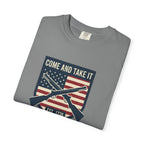 Come and Take It T-Shirt — American Flag Rifle Badge Tee
