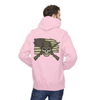 Skull & Cross Rifles American Flag Hoodie — Military Style Tactical Pullover