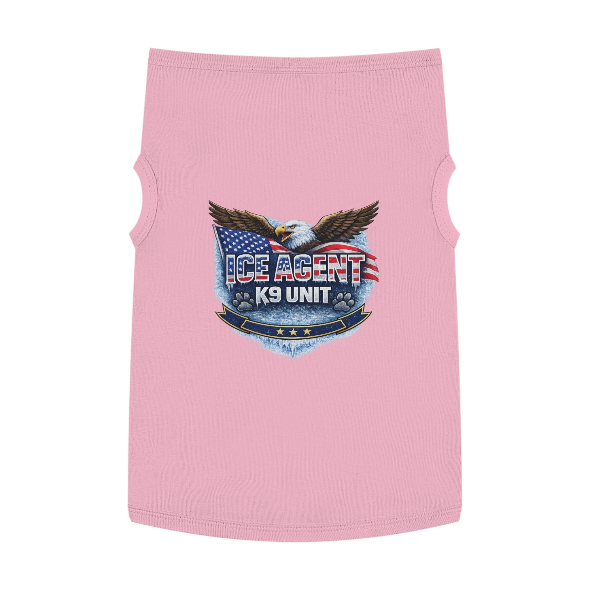ICE AGENT K9 Unit Pet Tank Top — Patriotic Police K9 Dog Shirt