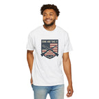 Come and Take It T-Shirt — American Flag Rifle Badge Tee