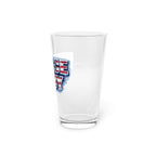 "Ice Ice Baby" Patriotic Pint Glass — American Flag Beer Glass 16 oz