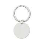 Ice Ice Baby Round Stainless Steel Keychain — Engraved Novelty Keyring