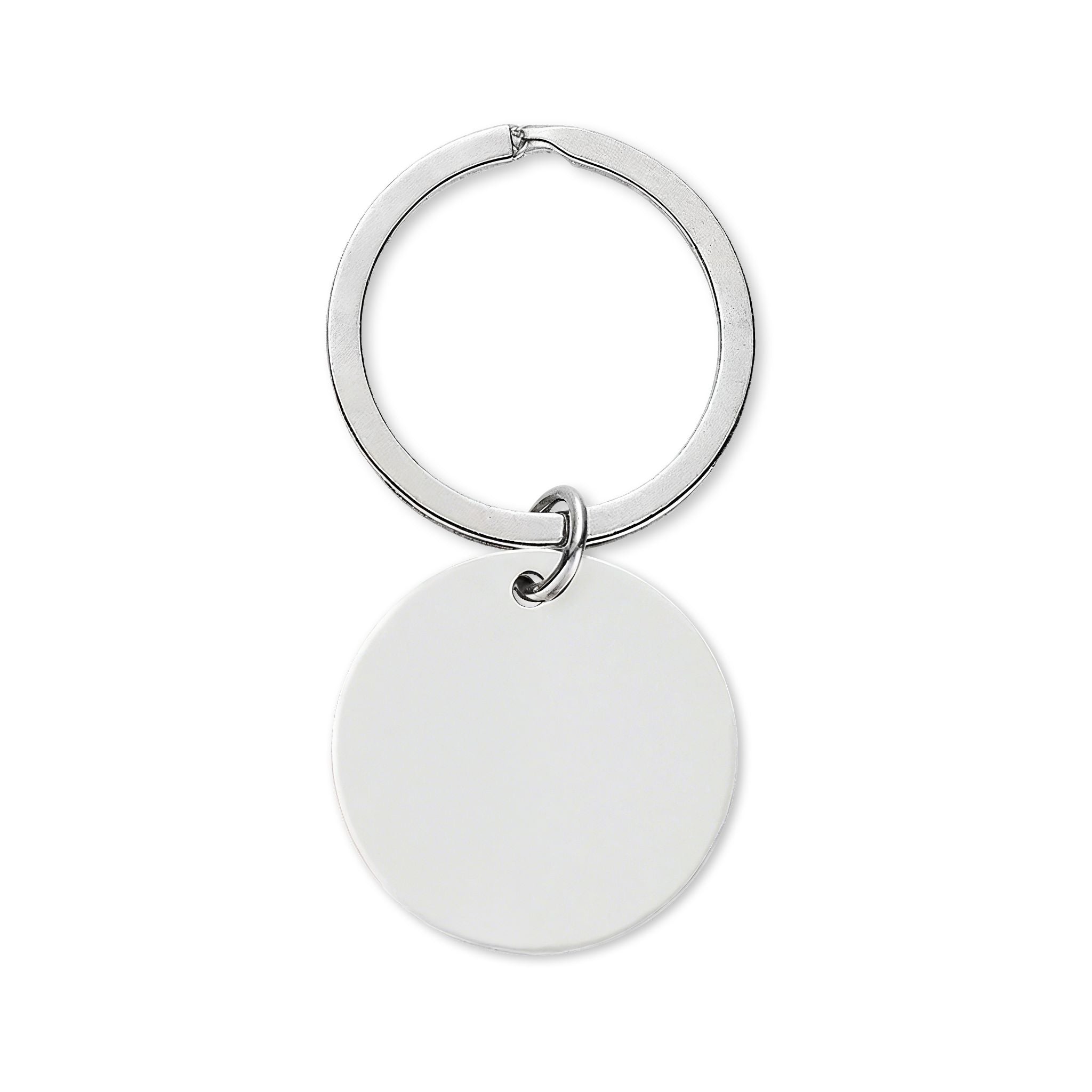 Ice Ice Baby Round Stainless Steel Keychain — Engraved Novelty Keyring