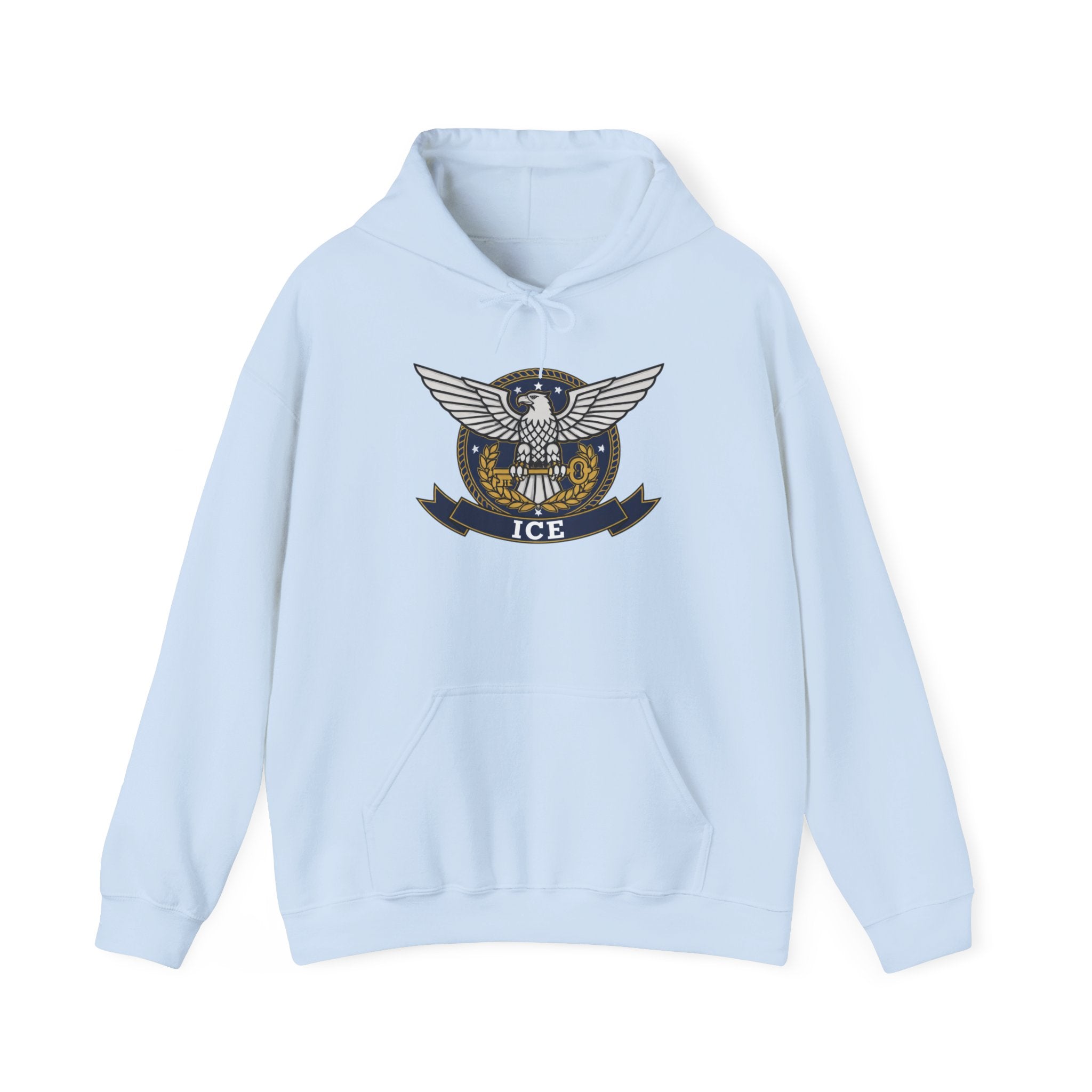 ICE Eagle Emblem Hoodie – Vintage Law Enforcement Crest Sweatshirt
