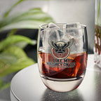 Whiskey Glass — "I Like My Whiskey On Ice" Eagle Shield Whiskey Glass | Law Enforcement Gift