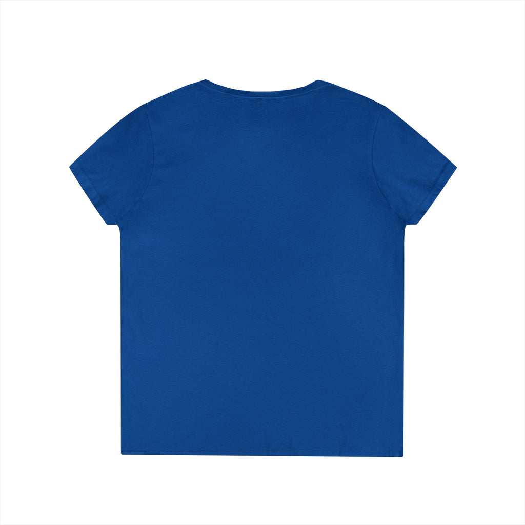 Patriotic Eagle V-Neck Tee — "Land of the Free, Home of the Brave"