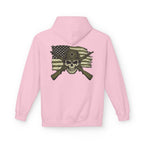 Skull & Cross Rifles American Flag Hoodie — Military Style Tactical Pullover