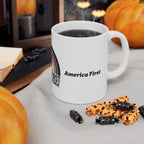 :America First Immigration Enforcement" Mug — Patriotic Coffee Cup 11oz/ 15oz